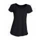 JHK TSULSLB, Koszulka damska, niski V-Neck, raglan, black