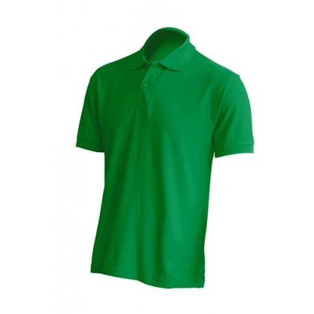 JHK PORA210, Polo męskie, kr. rękaw, kelly green