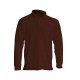 JHK PORA210LS, Polo męskie, dł. rękaw, chocolate