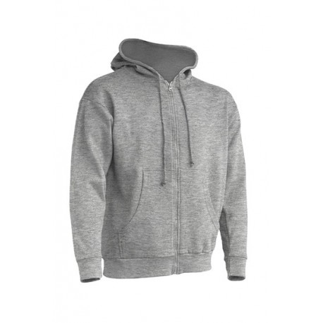 JHK SWUAHOOD, Bluza dresowa z kapturem męska, grey melange