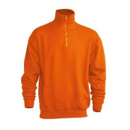 JHK SWRAZIP, Bluza dresowa z krótkim zamkiem męska, orange