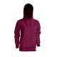 JHK SWULKNG, Bluza dresowa z kapturem damska, burgundy